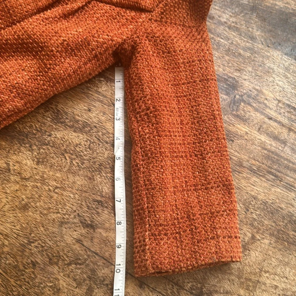 Handmade Charlotte for Anthropologie Kids Rust Orange Jacket with Peacock Design - Picture 8 of 16